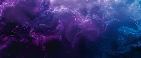 Obraz premium abstract texture turmoil dark purple color blending into dark blue and black color. generative AI
