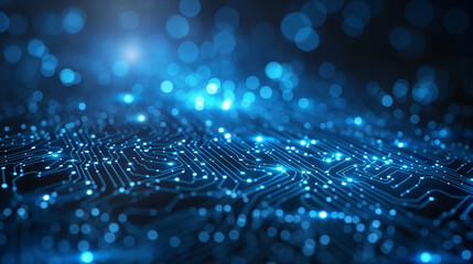 Vector Abstract high technology lines connect of future on dark blue background.