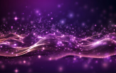 Purple color glowing futuristic abstract background, Fantastic wallpaper