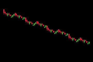 Bullish Candlestick graph chart of stock, Minimal concept trading cryptocurrency background, Market investment exchange, candle, stick, trade, simple, isometric, financial, index, vector