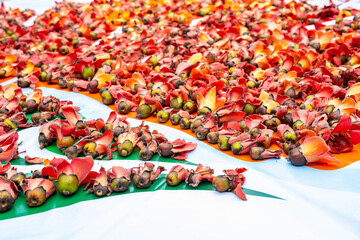 Sun-dried soup ingredient kapok