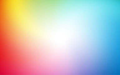 Soft bright multicolored gradient with spot light