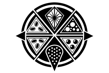 pizza-logo-6-set-vector-illustration