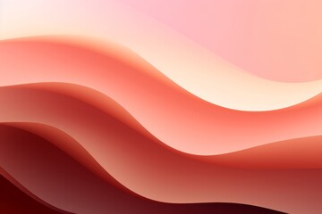 Salmon Pink to Chocolate Brown abstract fluid gradient design, curved wave in motion background for banner, wallpaper, poster, template, flier and cover - obrazy, fototapety, plakaty