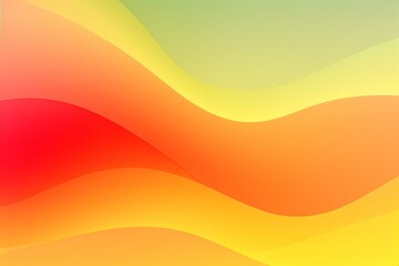Red to Orange to Yellow to Green abstract fluid gradient design, curved wave in motion background for banner, wallpaper, poster, template, flier and cover