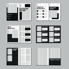 Fototapeta na wymiar Catalog design or 12 pages product catalogue template design