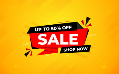 Sale banner template design vector illustration, Special offer sale tag, sale offer banner. Sale Discount template for marketing promotion, retail, store, shop, online store, or website.