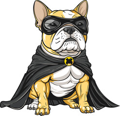 Charming Bulldog Playful Puppy Illustration