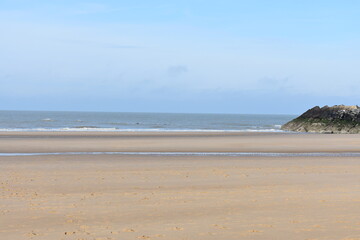 Belgium's coast in winter with sandstorms and sunshine