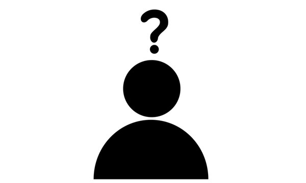 recommend clip art: 考える人　ピクトグラム　はてなマーク　疑問	