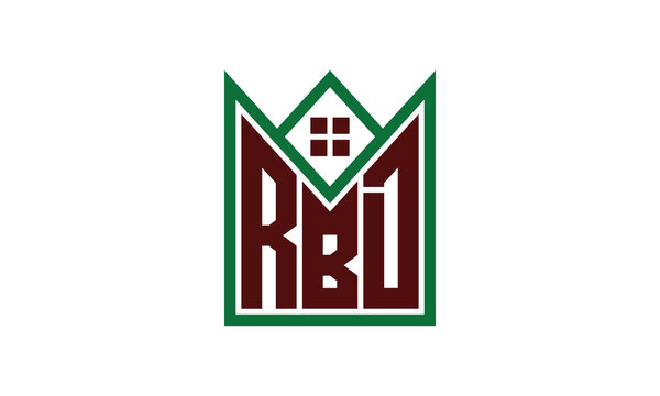 RBD initial letter builders real estate logo design vector. construction, housing, home marker, property, building, apartment, flat, compartment, business, corporate, house rent, rental, commercial