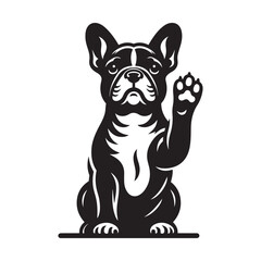 French Bulldog Vector, French Bulldog silhouette