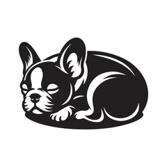 French Bulldog Vector, French Bulldog silhouette