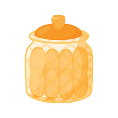 Kue Lidah Kucing is Indonesian Cookies for Eid Mubarak Celebration Vector Illustration