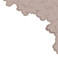 Clouds or smoke vector on white background