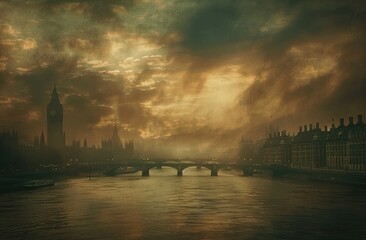 the south bank of the thames in london - obrazy, fototapety, plakaty