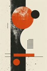 Modern art deco poster with simple geometric shapes, perfect for 1920s-themed events or decor.