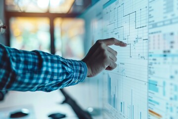 Businessman utilizes online tools for efficient project management, ensuring smooth communication and streamlined workflow.