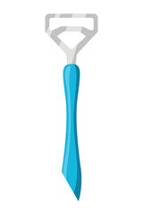 Bottle opener. Vector cartoon icon. Tool for open isolated on white background. Flat style sign