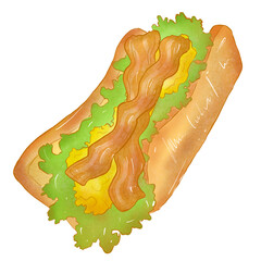 Sandwitch. Helthy natural meal and vegetables in delicious bun decent sandwiches