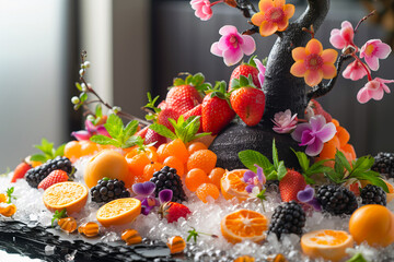 Avant-garde,  gourmet and creative cuisine with exotic fruits