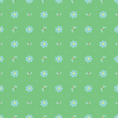 Spring floral pattern. Seamless pattern with flowers