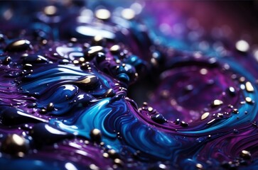 abstract time background with blue, purple, and deep indigo tones - obrazy, fototapety, plakaty