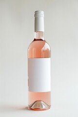Bouteille de vin, blanc rouge ou rosé, modèle étiquette vierge, illustration ia générative - obrazy, fototapety, plakaty