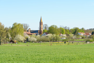 Kirchturm vom Öko Dorf Brodowin im Barnim