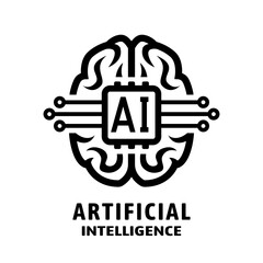 Artificial intelligence logo, symbol. - 766399540