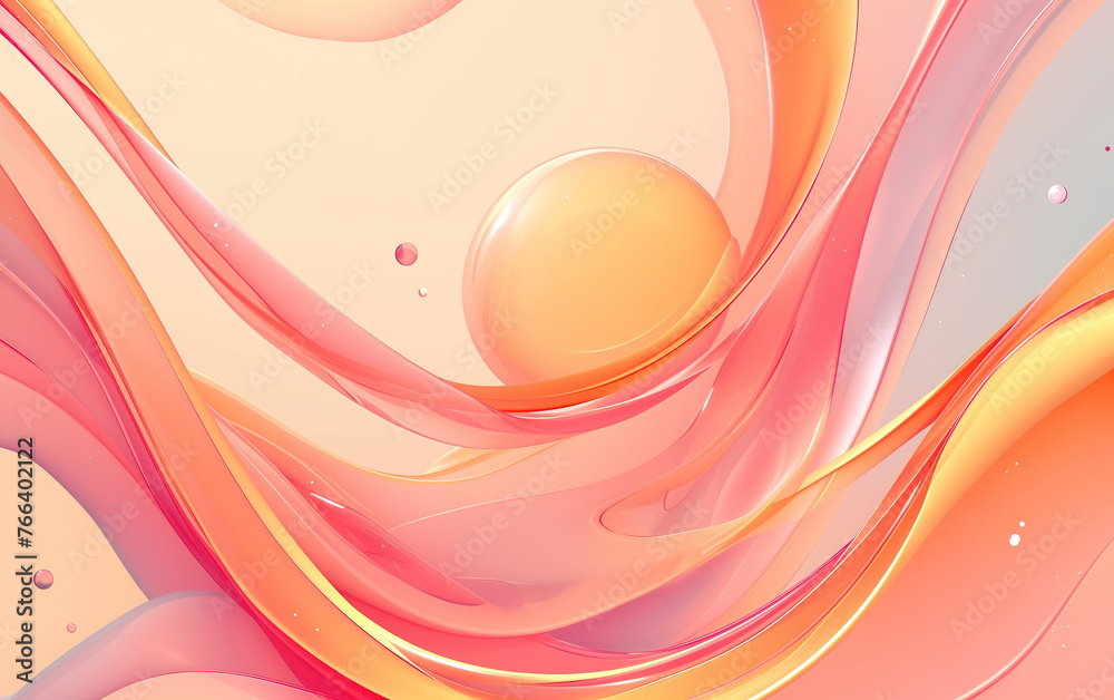 Sticker curve abstract graphic background,created with generative ai tecnology.