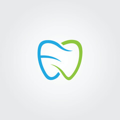 Dental logo design, vector graphics