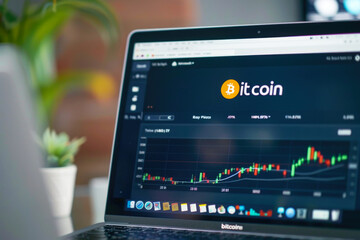 A trader or a financial analyst looking at finance market graph. Stock market trading, virtual cryptocurrency and investment concept.