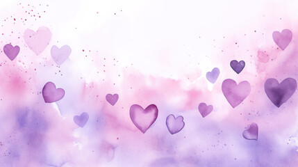 abstract background with bubbles hearts