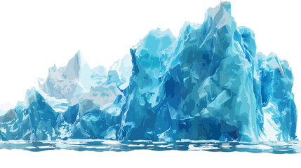 Obraz premium Vibrant blue colored toe of the Aialik glacier at Ken