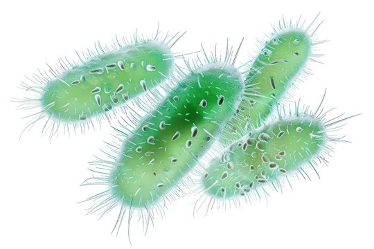 3d microorganisms Protozoa isolated on white background