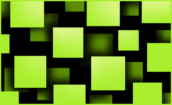 Art of a deep yellow-green square shape