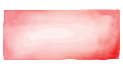 Watercolor rectangle on white as background flat vect
