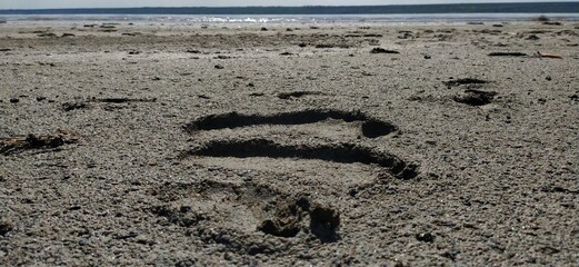 the inscription on the sand