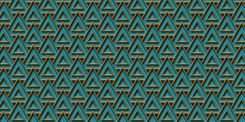 3D Luxury background pattern with gold details