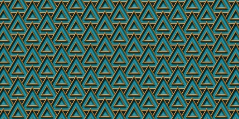 3D Luxury background pattern with gold details