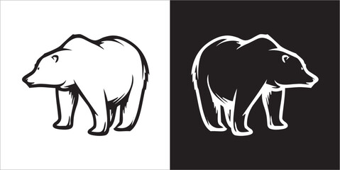 Illustration vector graphics of bear icon