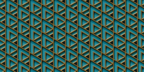 3D Luxury background pattern with gold details