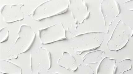 Abstract White Liquid Texture, Fluid Paint Splashes, Contemporary Artistic Background with Copy...