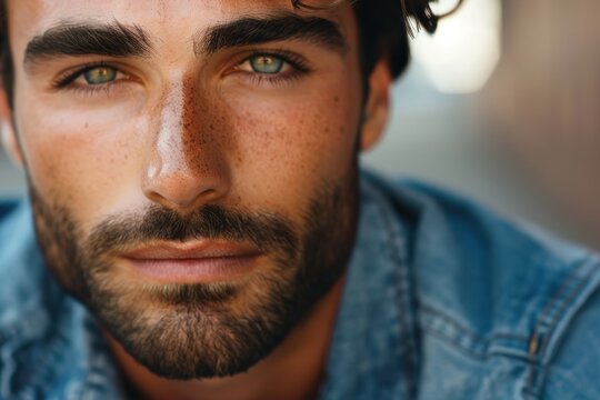 Close up shot of a good looking guy