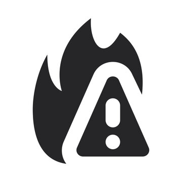 Keep away from the fire icon