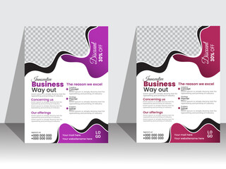 Modern flyer design template