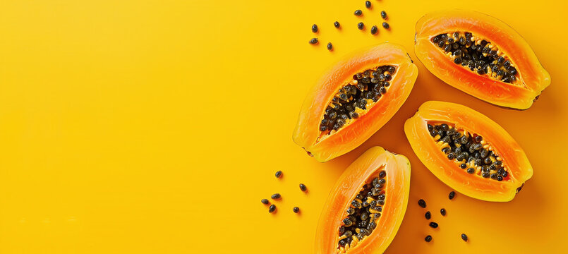 Papaya. Fruit origin concept, nutritional value, culinary uses, health benefits, growing methods