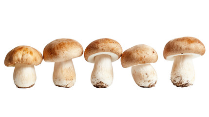 Mushrooms isolated on a white background