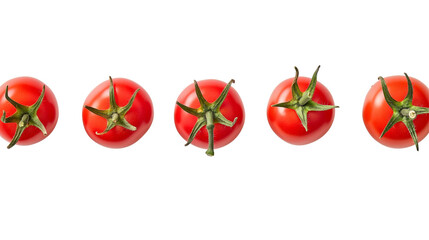 Tomatoes isolated on a white background